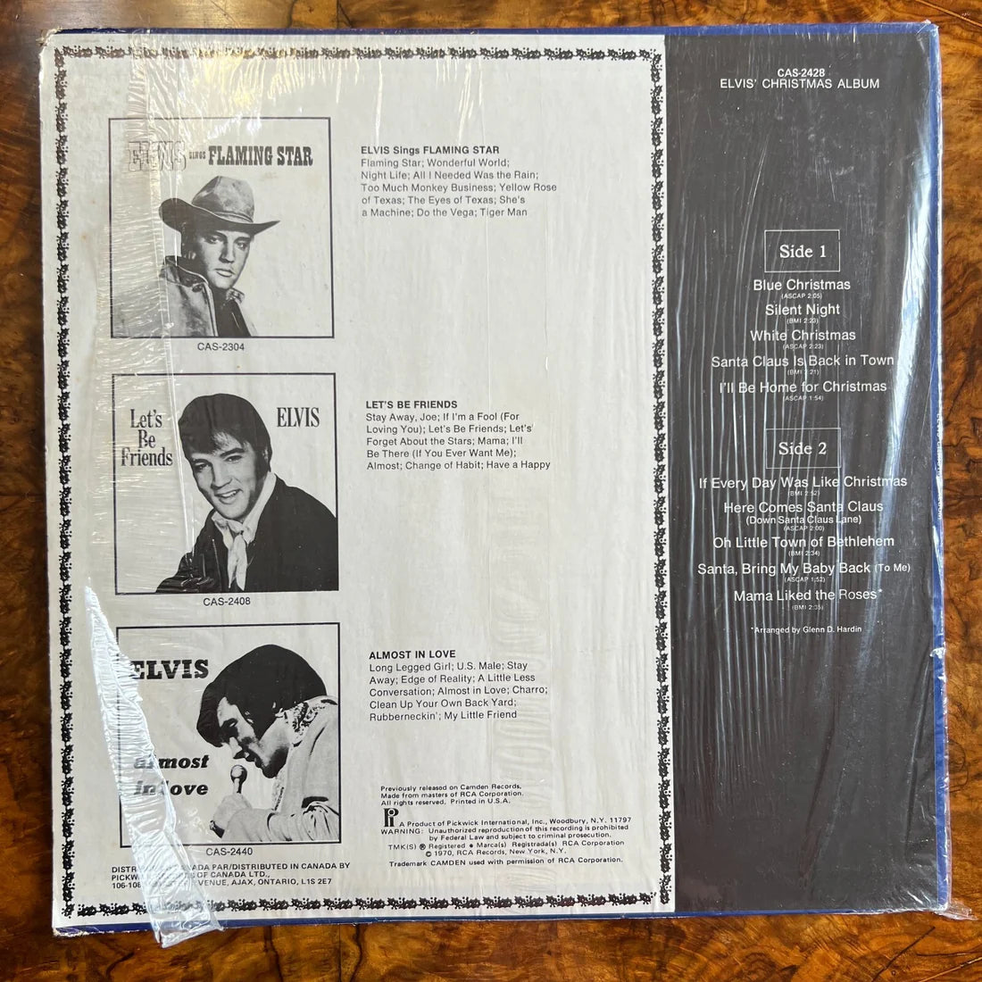 Elvis Presley Christmas Album Vinyl Record