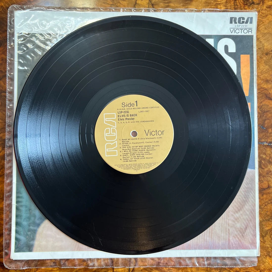 Elvis Presley Is Back Vinyl Record