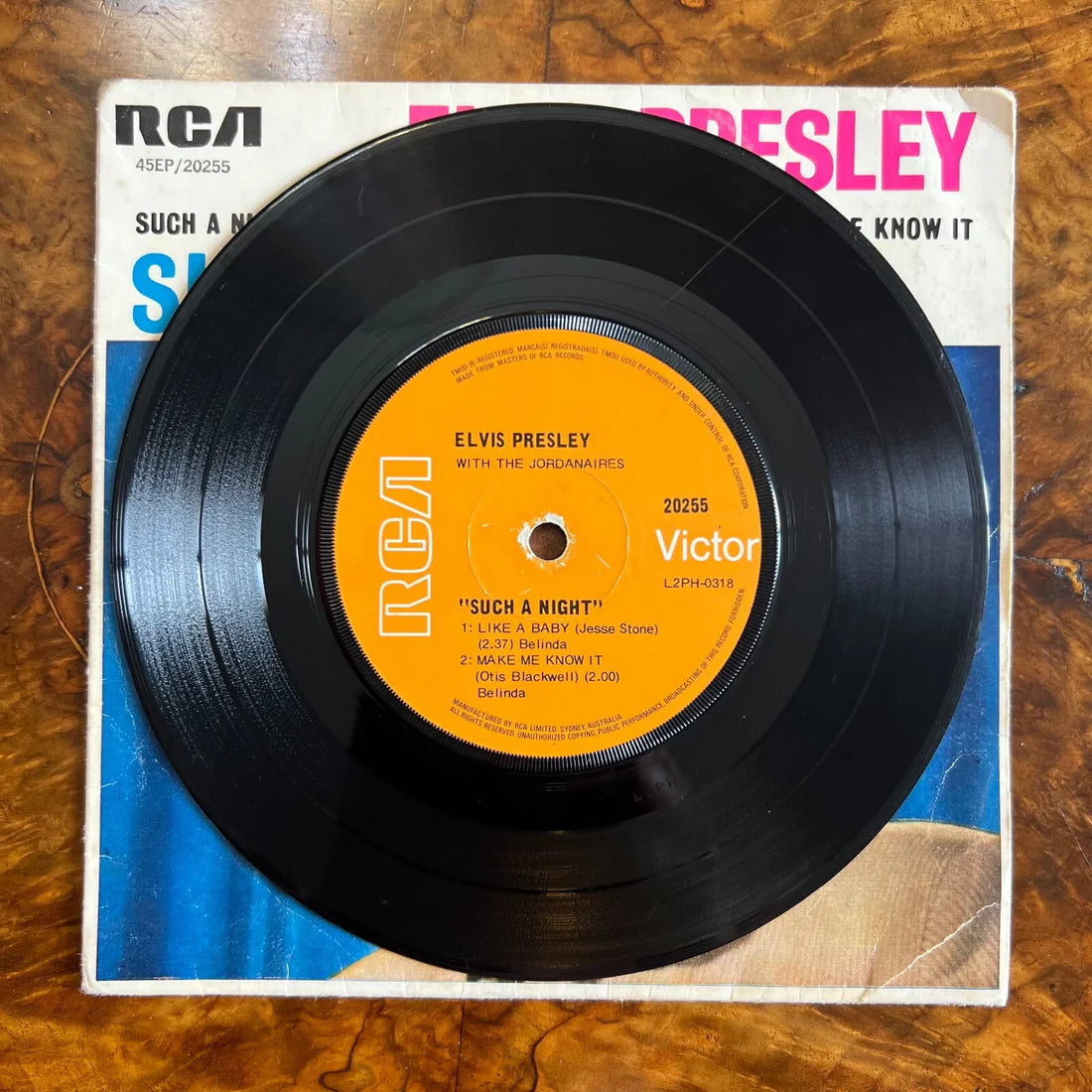 Elvis Presley Such A Night Vinyl Record