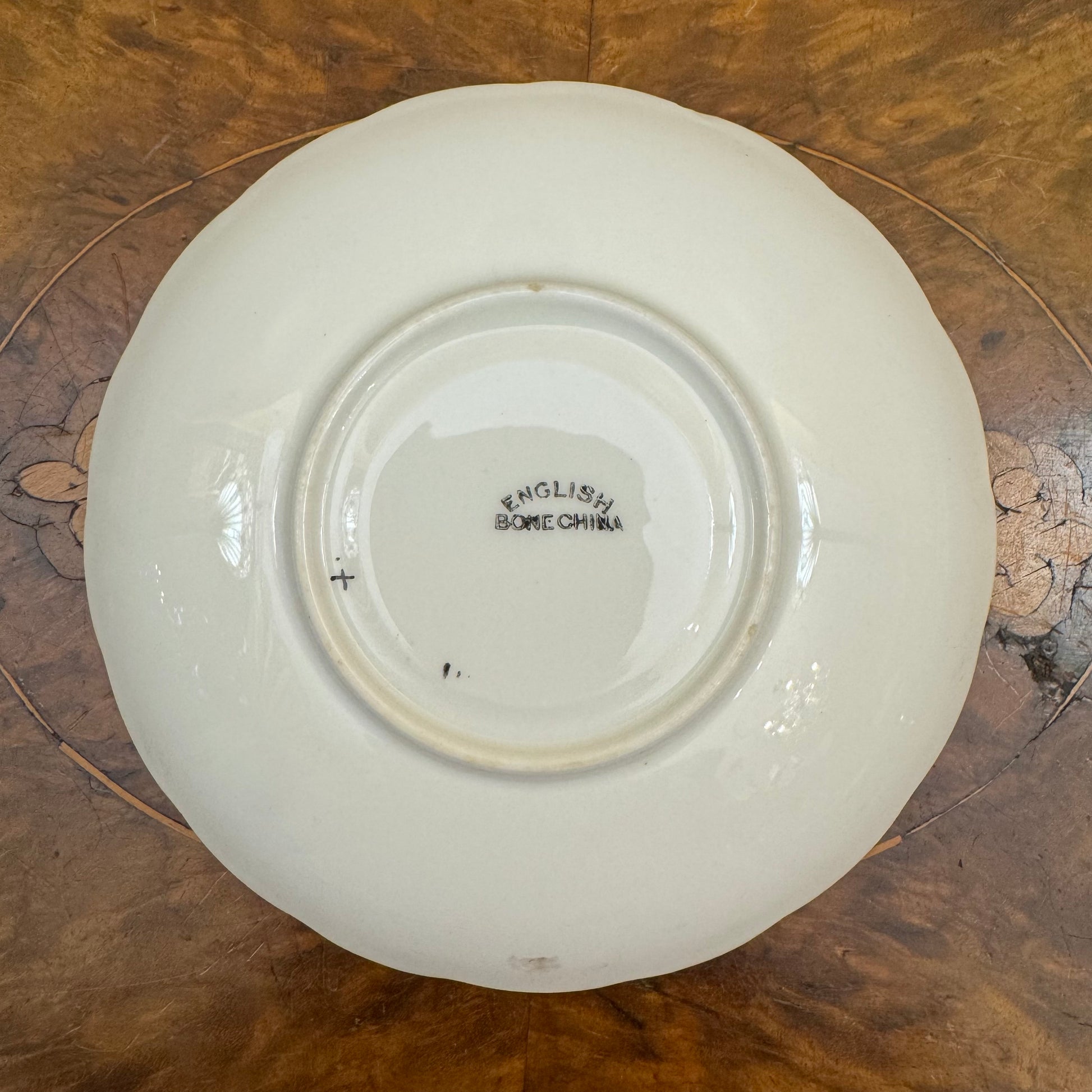 English Floral Print Saucer 