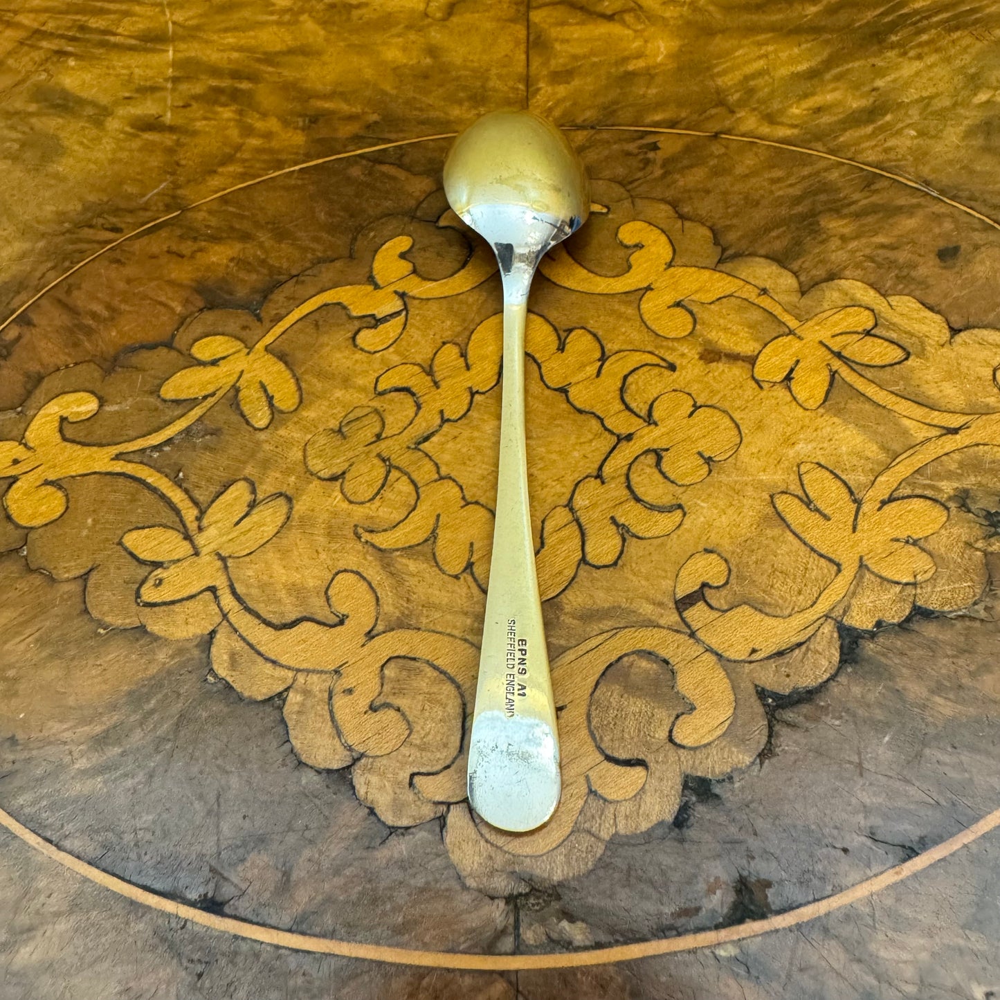 English Sheffield Silver Plated Spoon