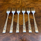 English Sheffield Springtime Silver Plate Forks 