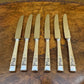 English Sheffield Springtime Silver Plate Knives Set