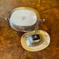 Antique English Silver Plated Three Piece Tea Pot Milk & Sugar Set