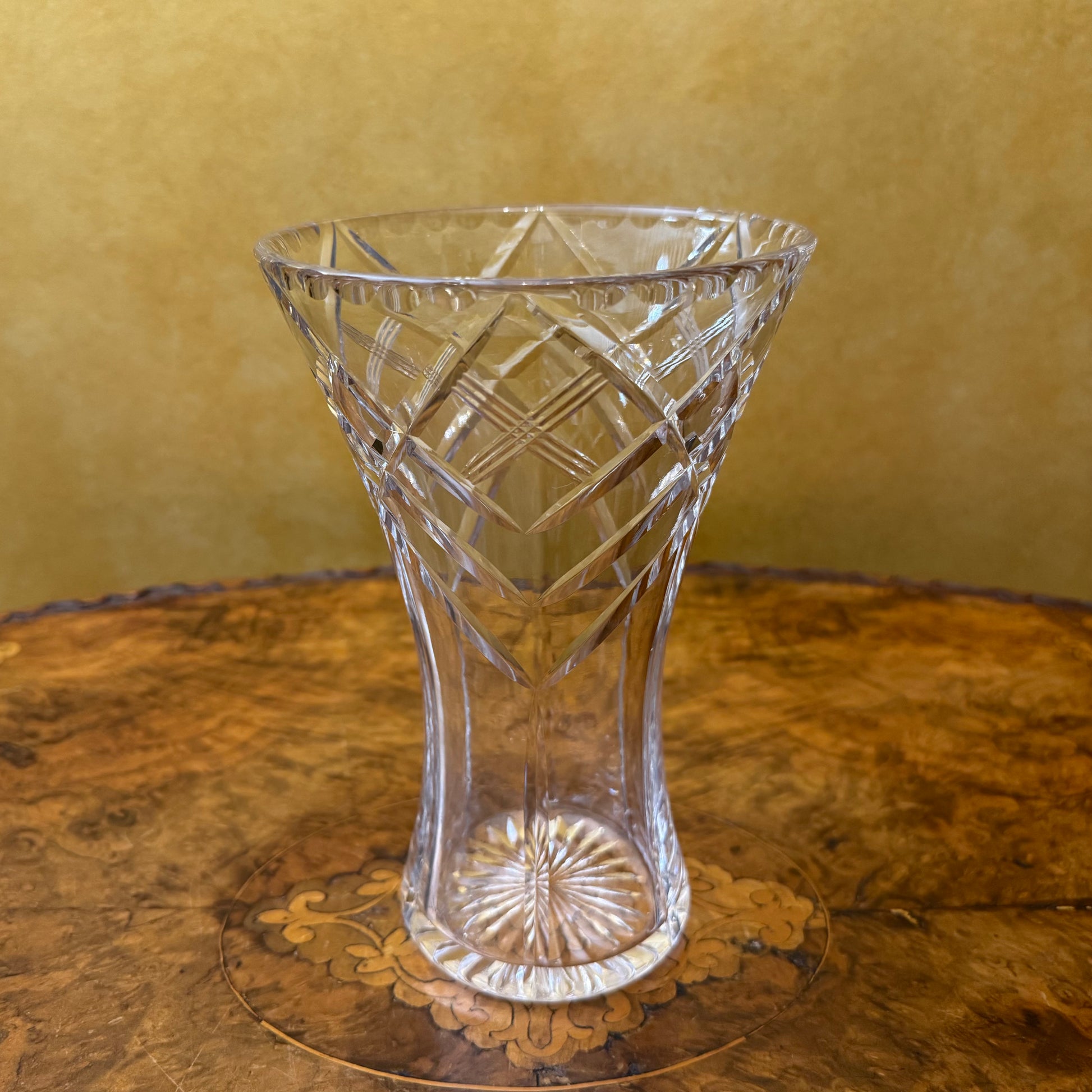 English Tudor Hour Glass Shape Vase