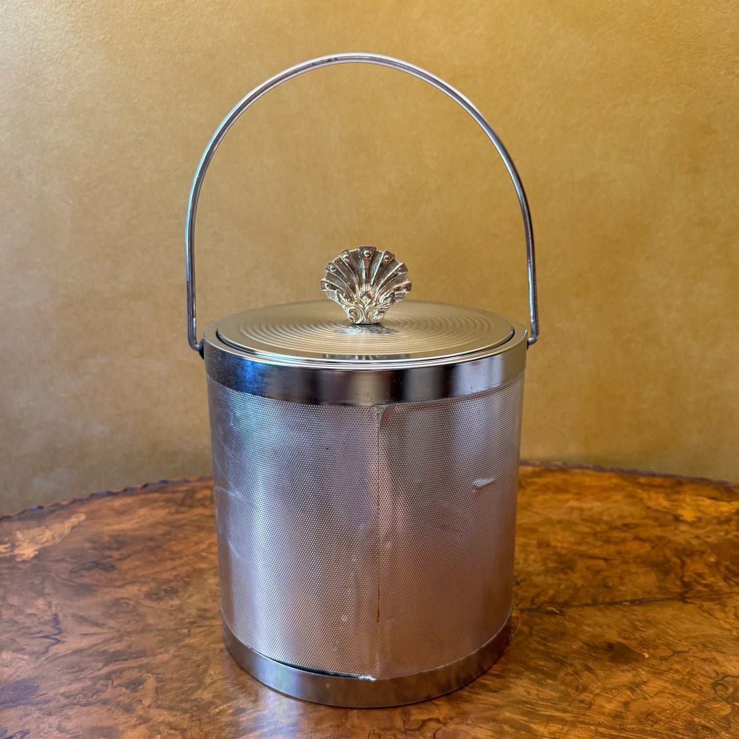 Vintage Equestrian Silver Ice Bucket Wine Cooler