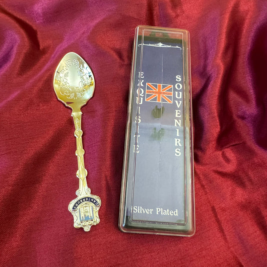 Exquisite Souvenirs Canterbury Silver-Plated Spoon 