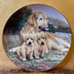 Faithful Companions Labrador Mother & Puppies Print Collectors Plate 