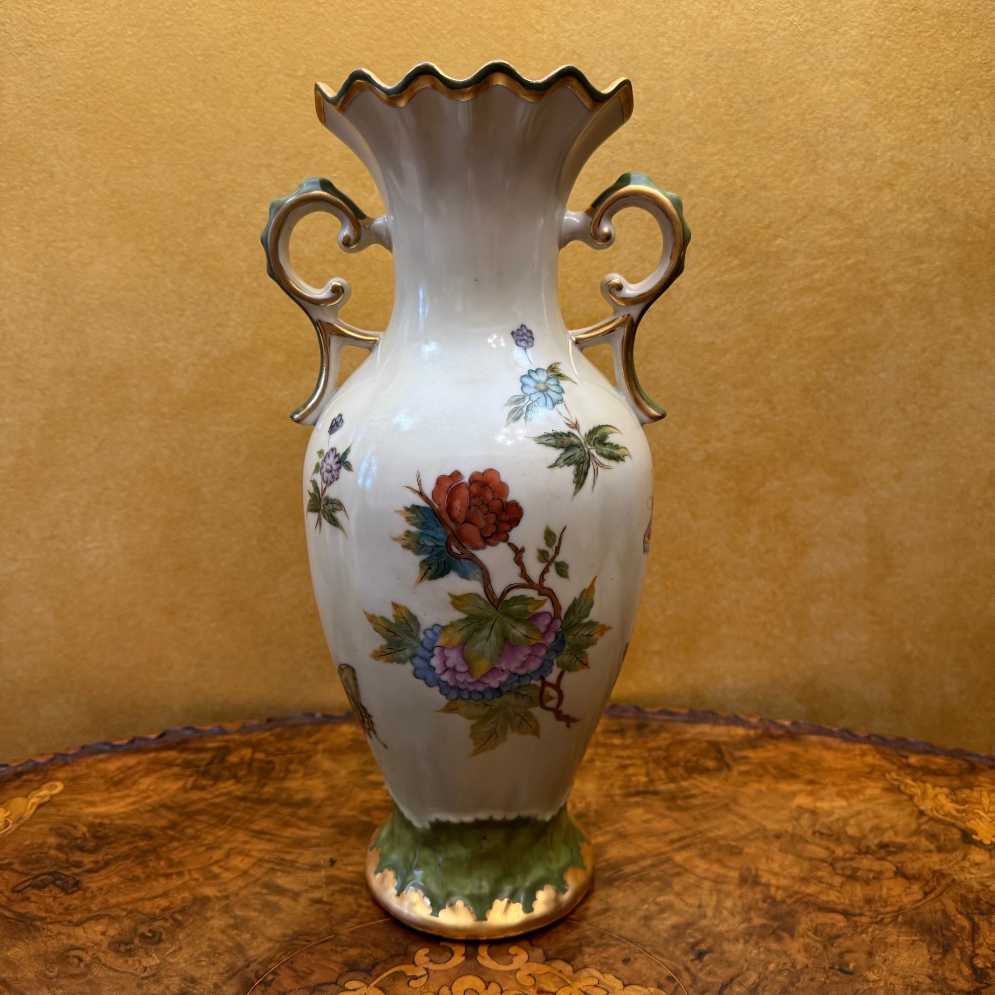 Floral Hand-Painted Vase 