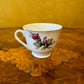 Vintage Floral Print Coffee Cup & Saucer