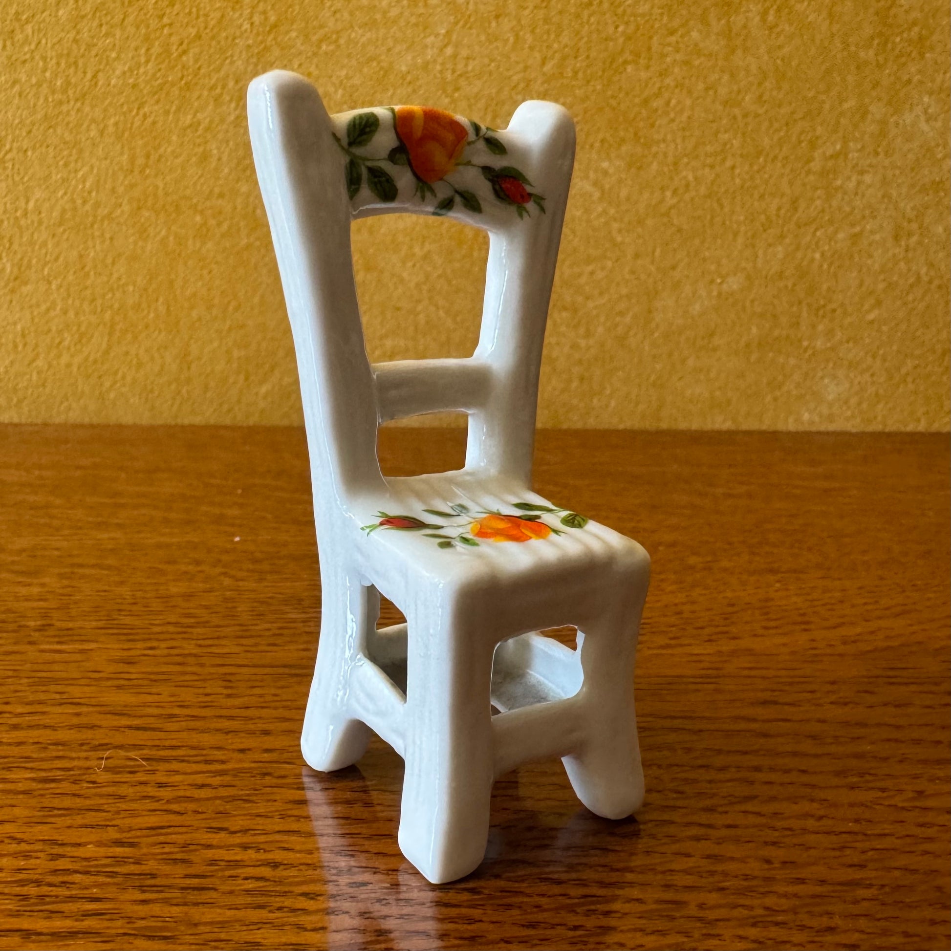Floral Print Miniature Chair 