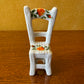 Floral Print Miniature Chair Ornament 