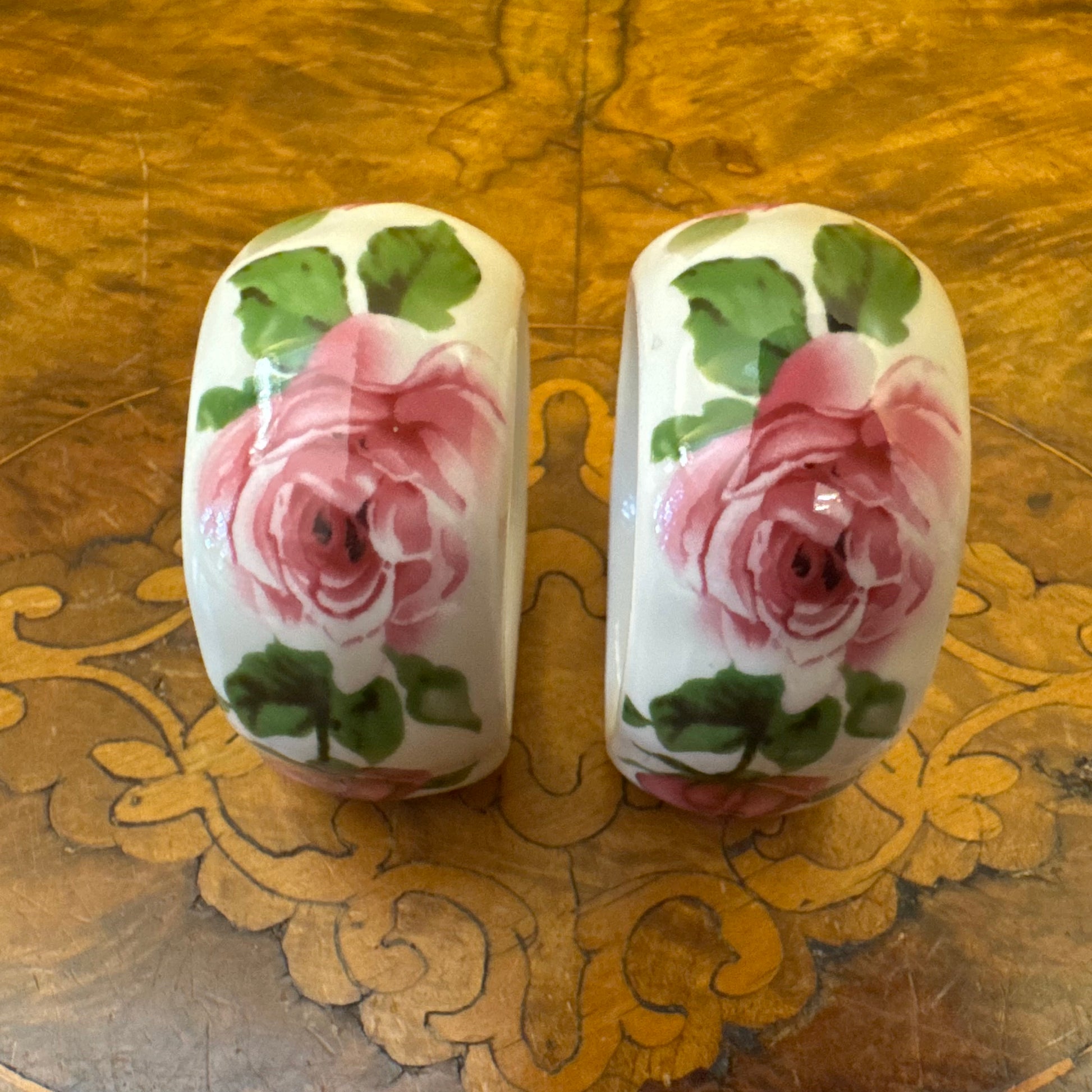Floral Print Napkin Rings 