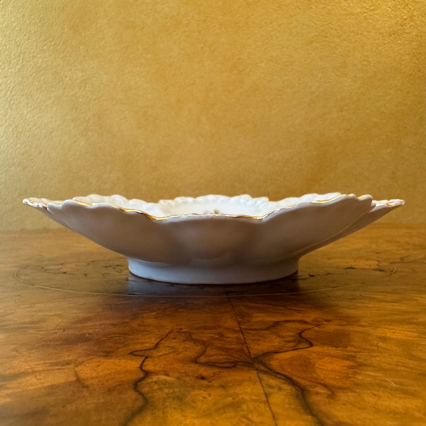 Floral Print Petal Shaped Dish 