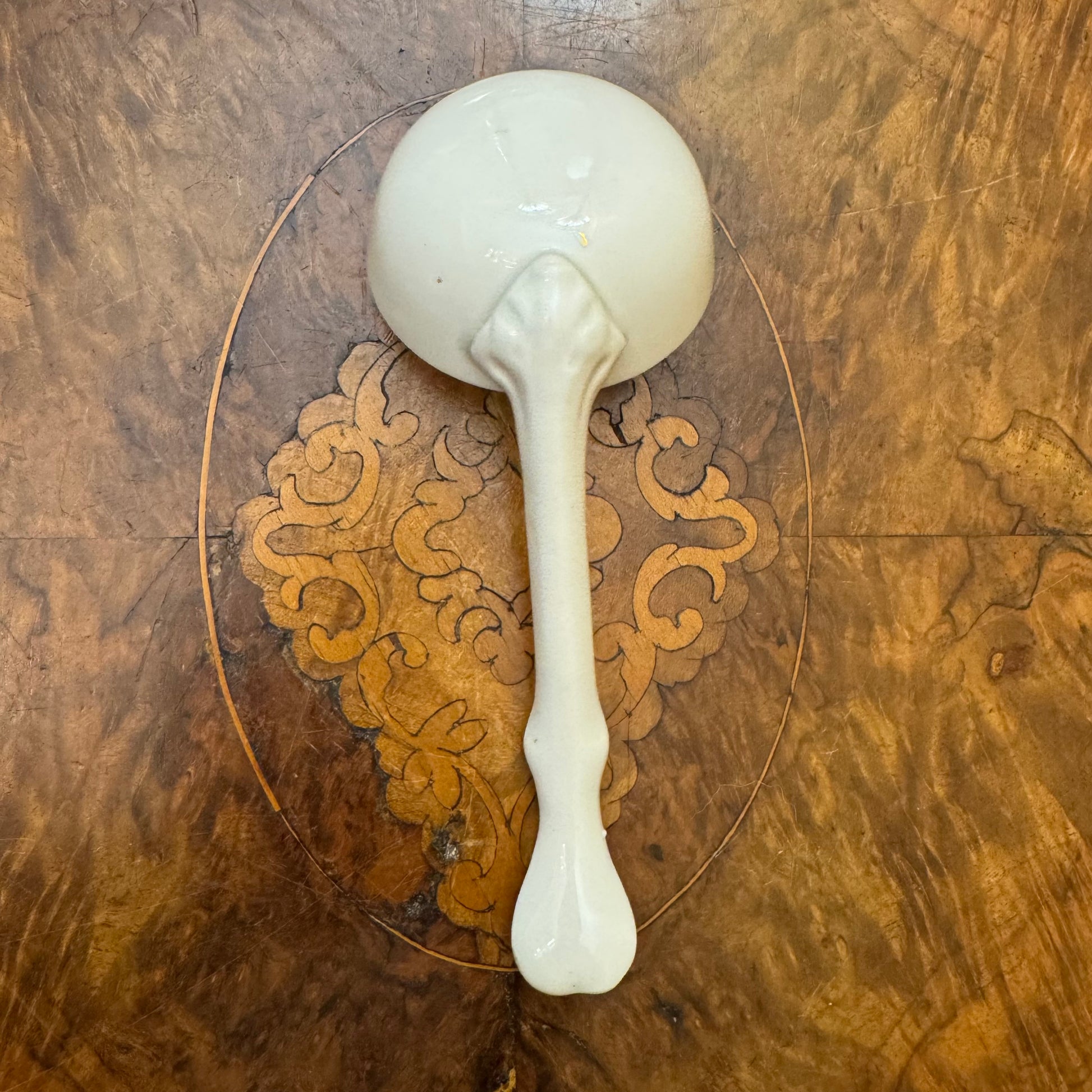 Floral Print Porcelain Small Ladle 