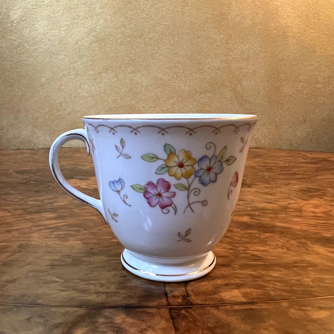 Bell China Floral Print Tea Cup Trio Set