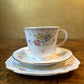 Bell China Floral Print Tea Cup Trio Set