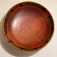 Vintage Floral Print Wooden Bowl