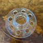 Vintage Flower Glass Frog Holes Vase Insert