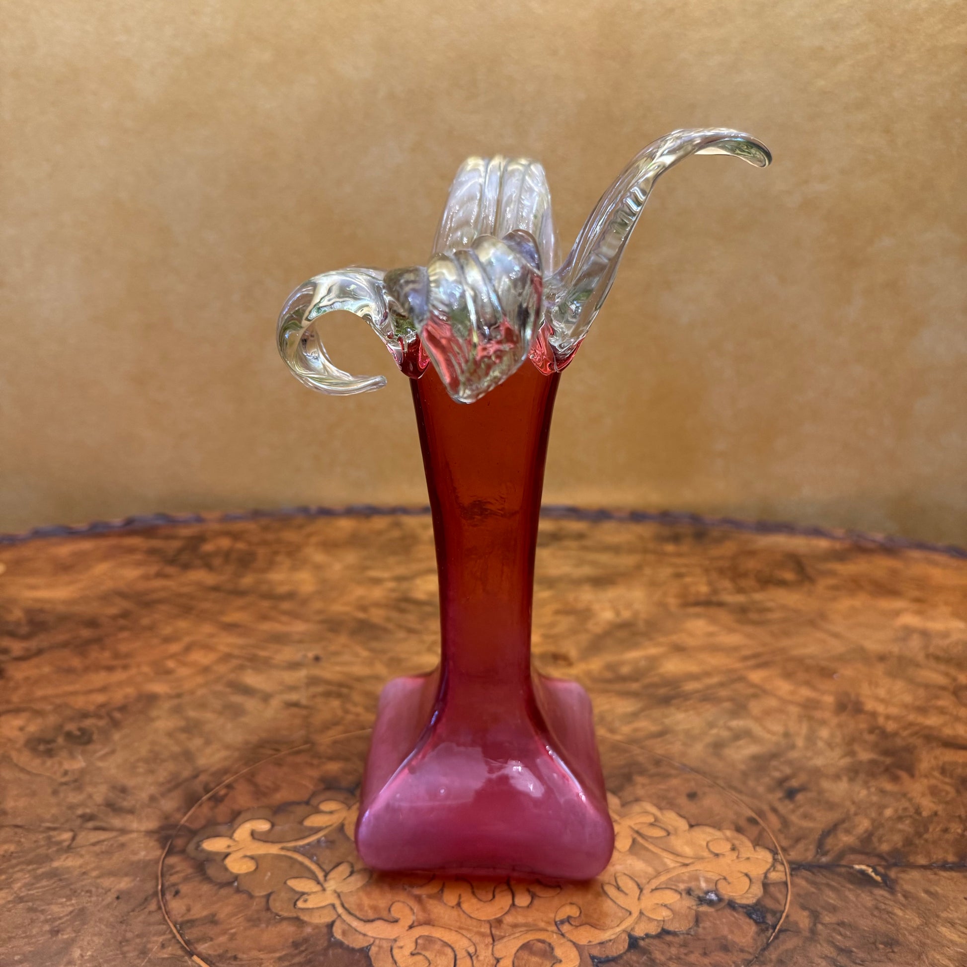 Flower Petal Glass Vase 