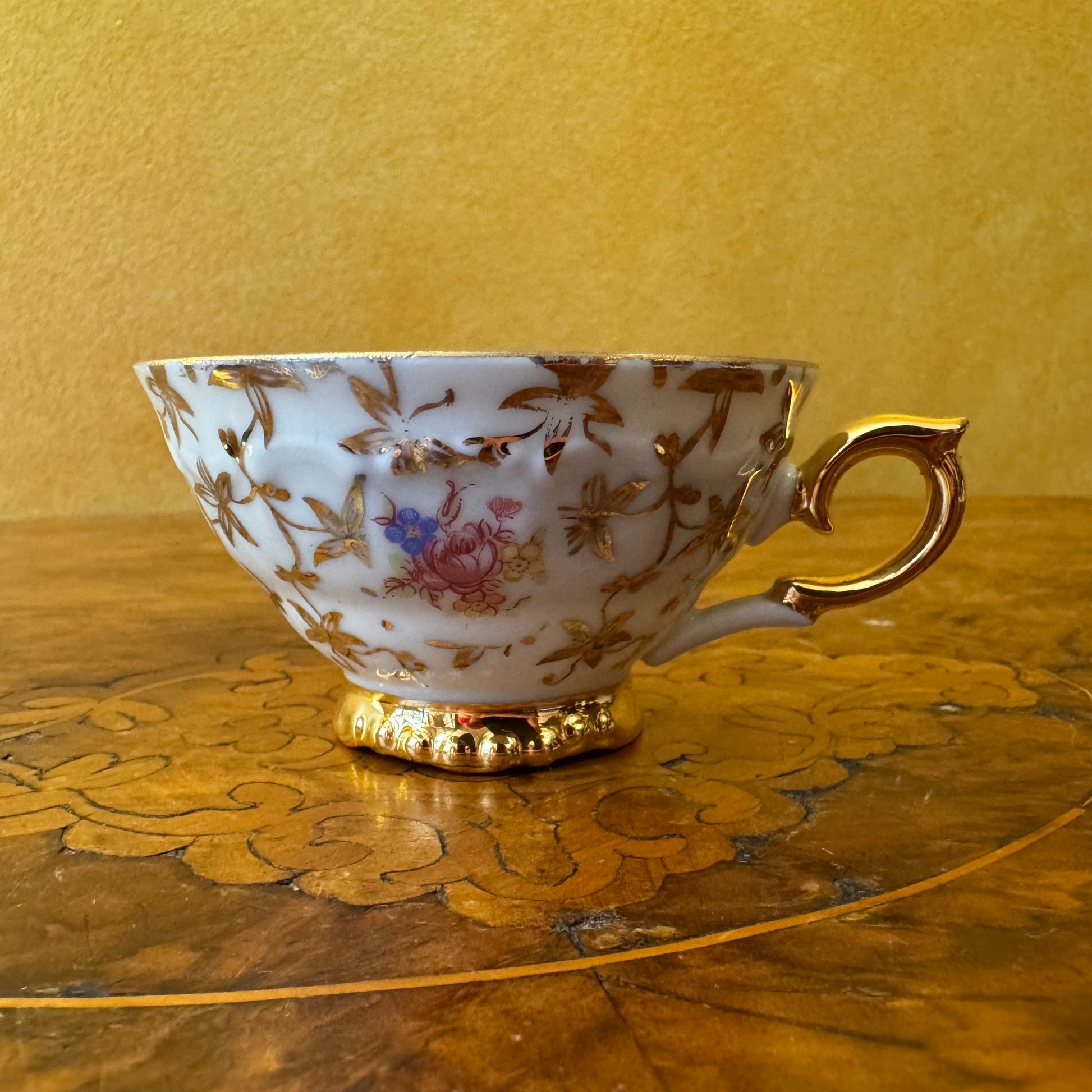 Foreign Floral Demitasse Coffee Cup 