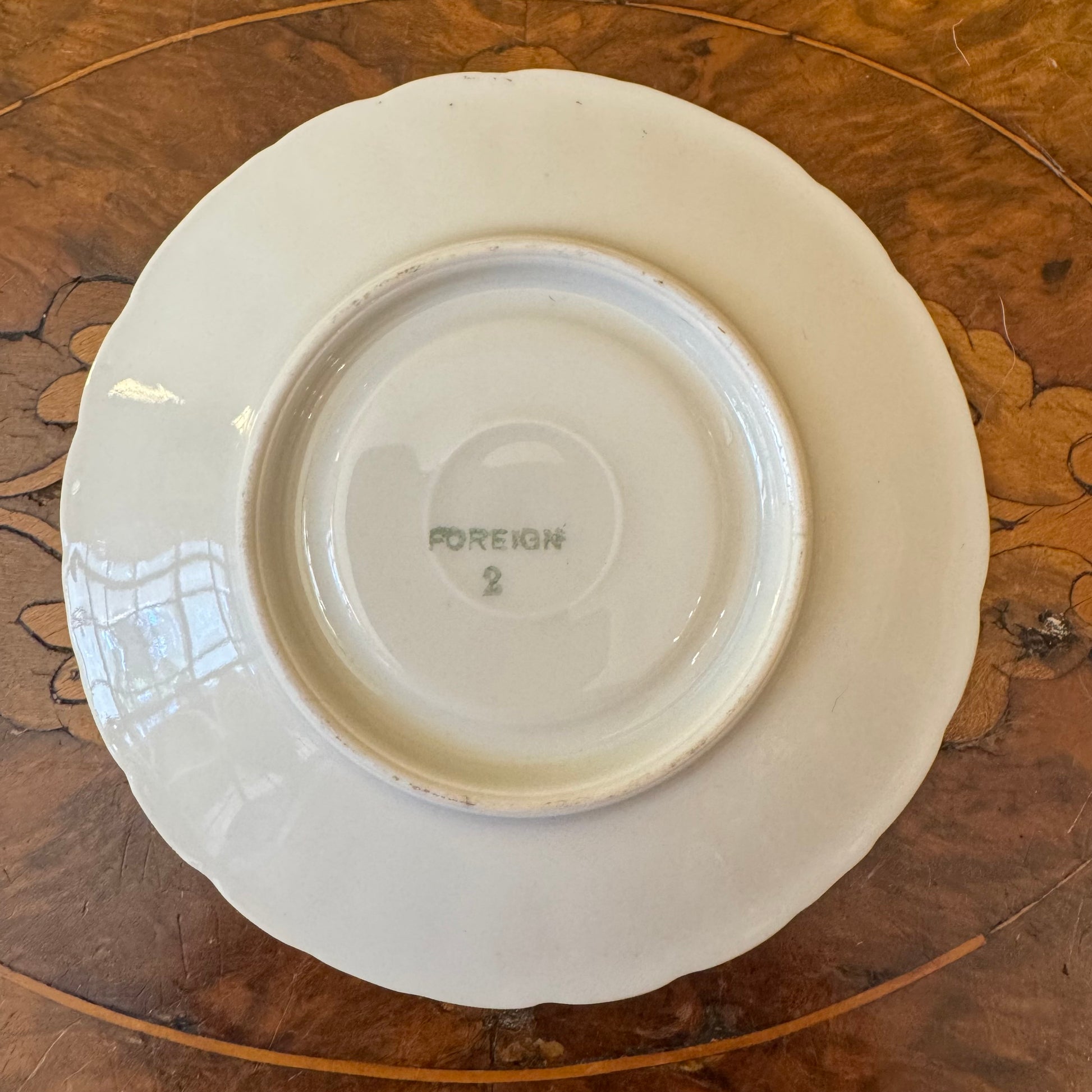  Foreign Floral Demitasse Coffee Saucer 