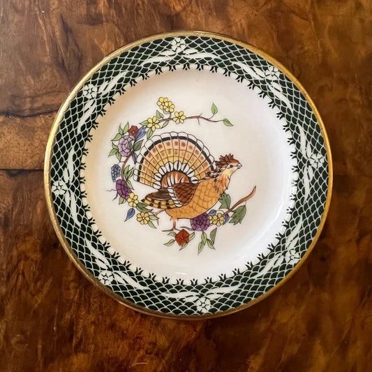 Franklin Porcelain Bird Print Small Plate