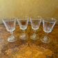 French Cristal D'Arques Port Glasses Set 