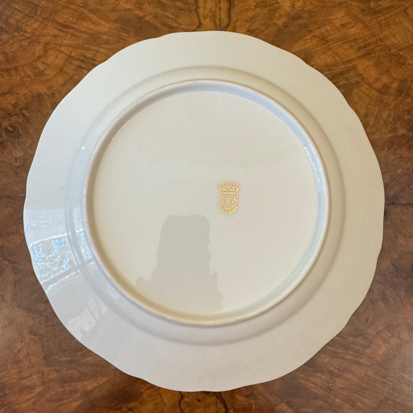 French Limoges Courting Print Large Plate 