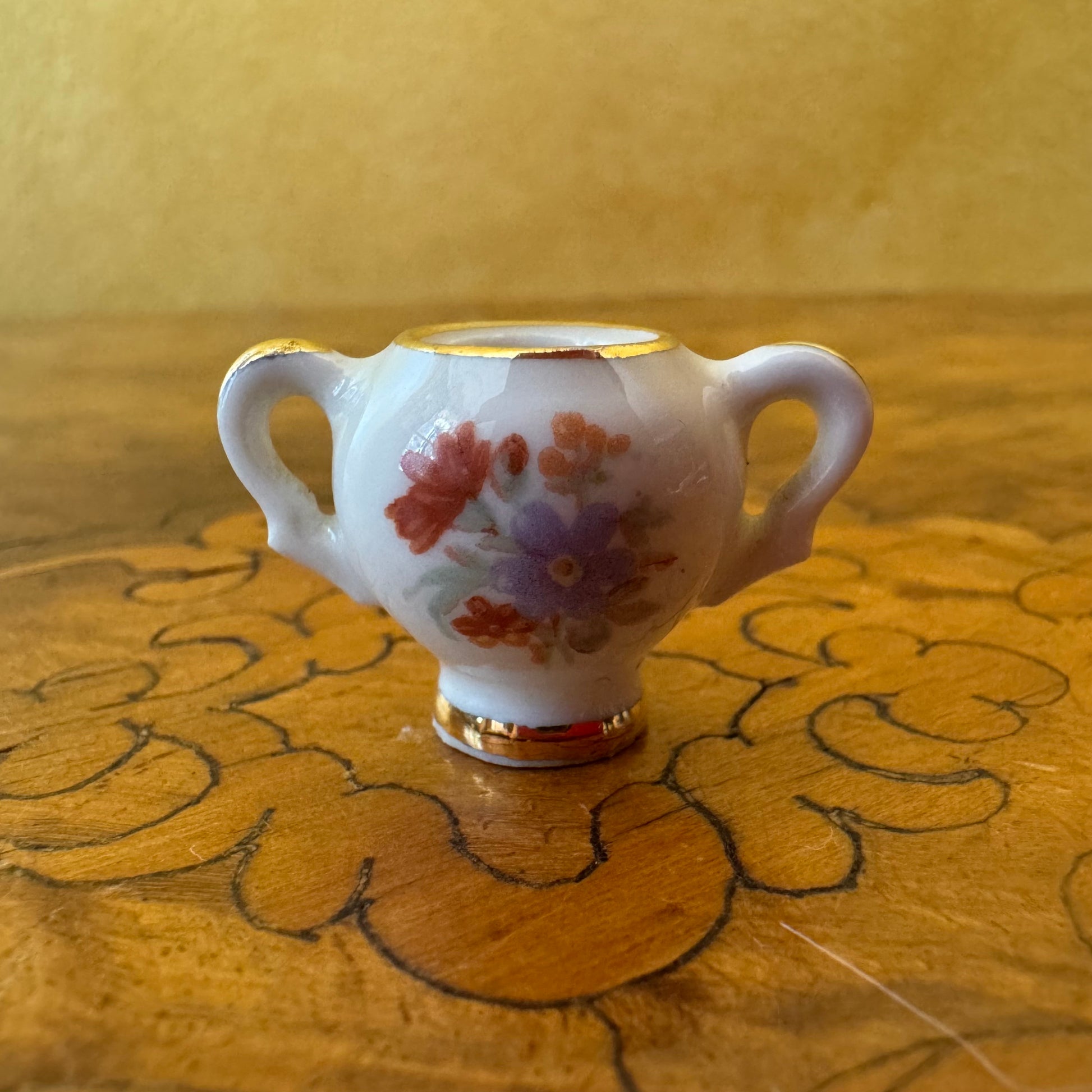 French Limoges Miniature Doll House Sugar Bowl