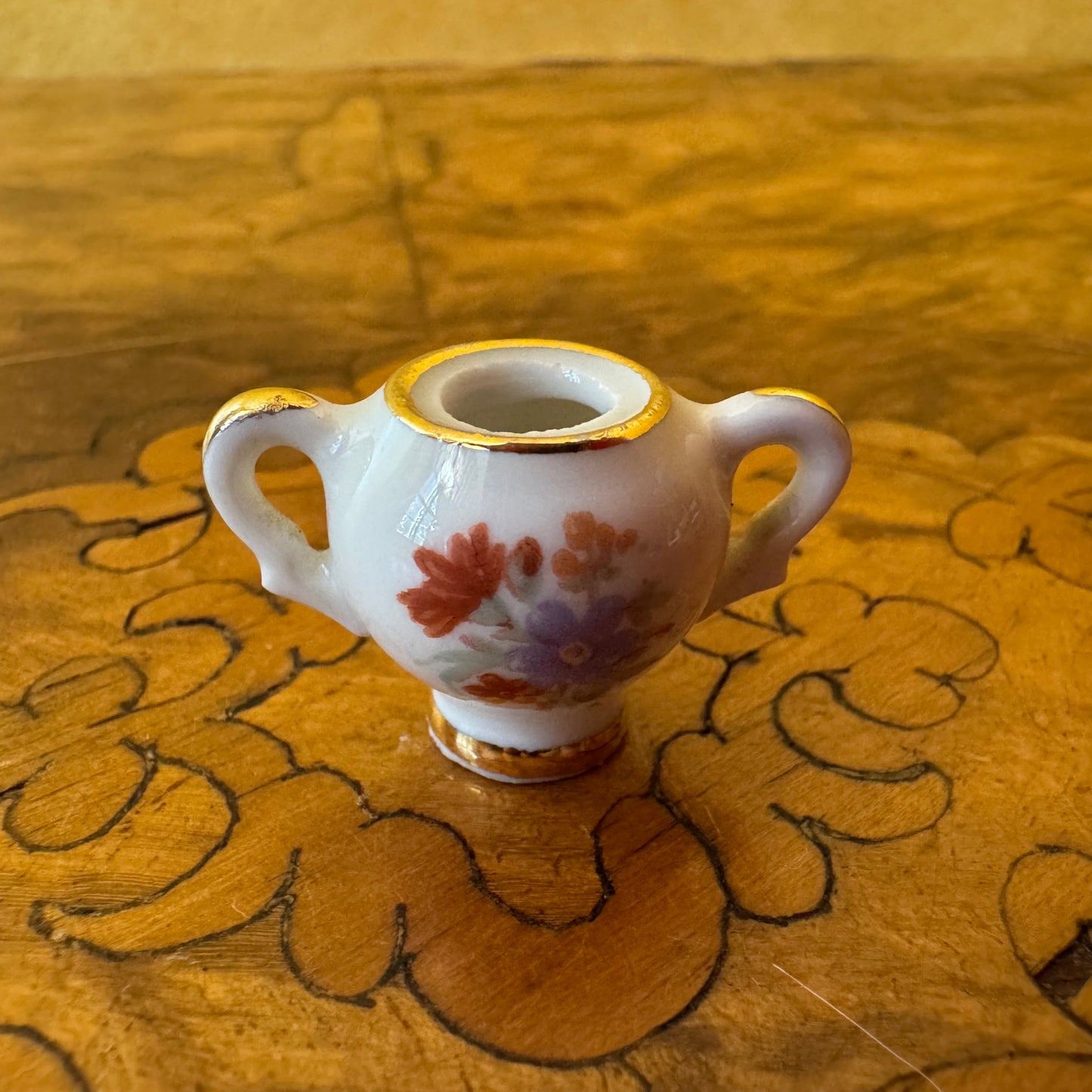 French Vintage Limoges Miniature Doll House Sugar Bowl