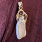 Vintage Fresh Water Pearl & Natural Emerald 14k Gold Pendant