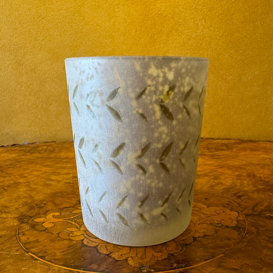 Frosted Gold Pattern Candle Holder 
