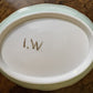 Vintage Fruit Print Hand Painted Bowl