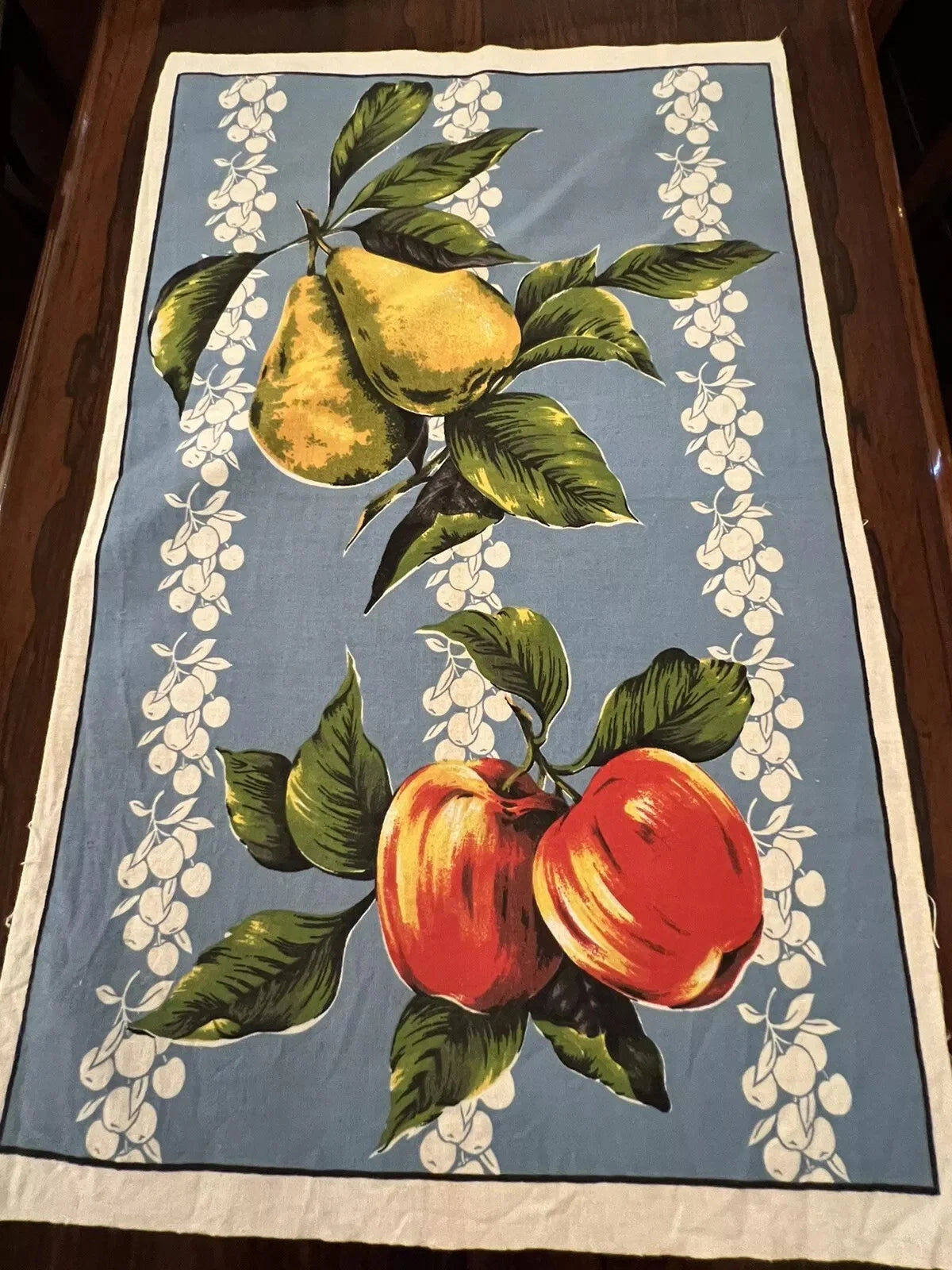 Fruit Print Tea Towel
