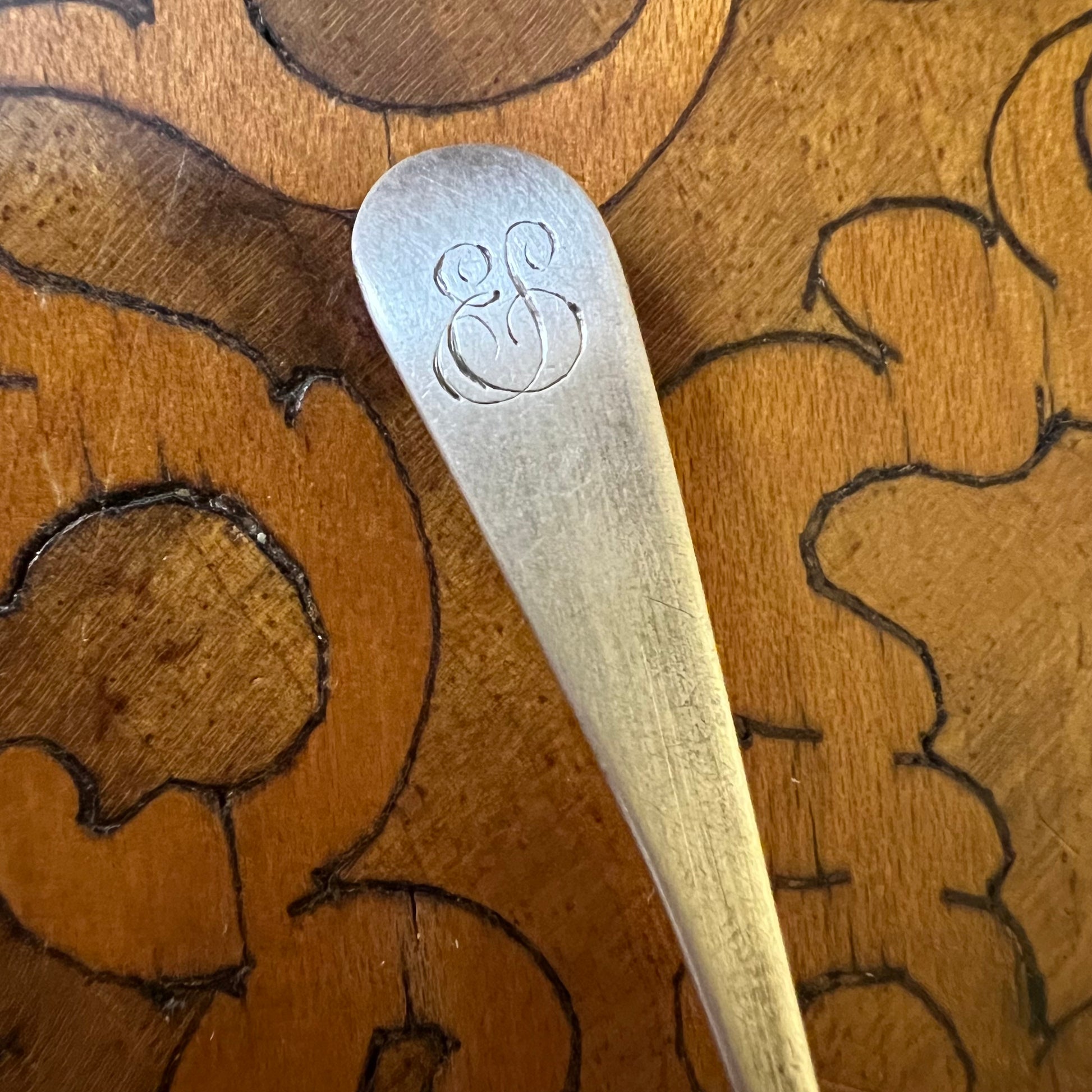 Georgian Sterling Silver Condiment Spoon