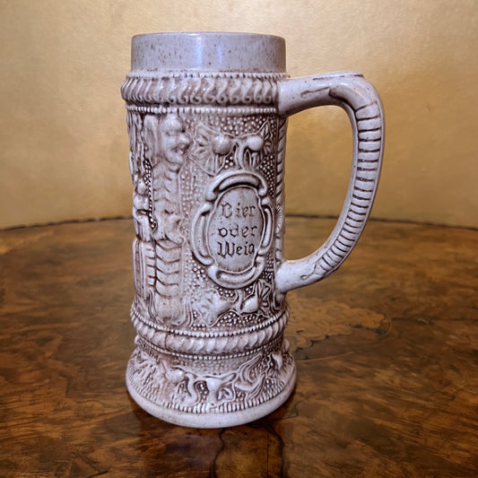 German Embossed Design Beer Mug