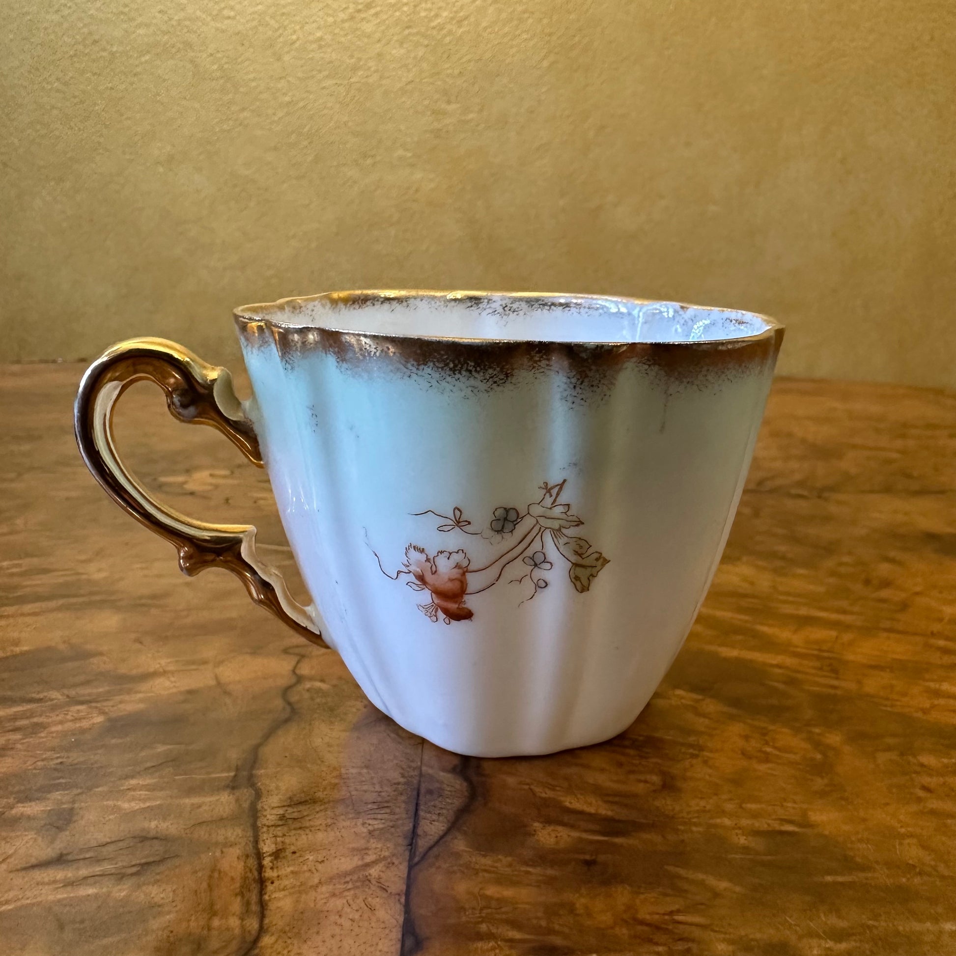 German Green Floral Cup