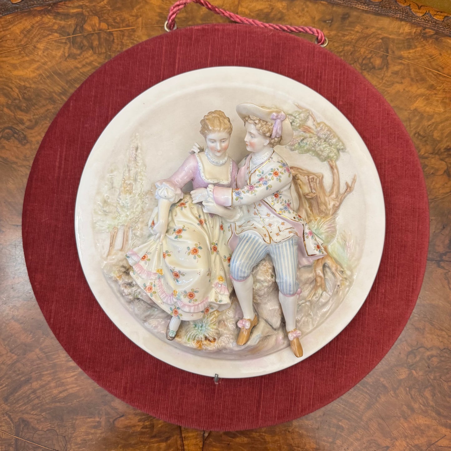 German Porcelain Figured Plaques