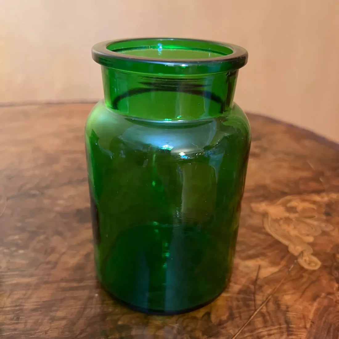 Belgium Green Glass Apothecary Jars