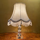 Glass Base Cream Shade Table Lamp 