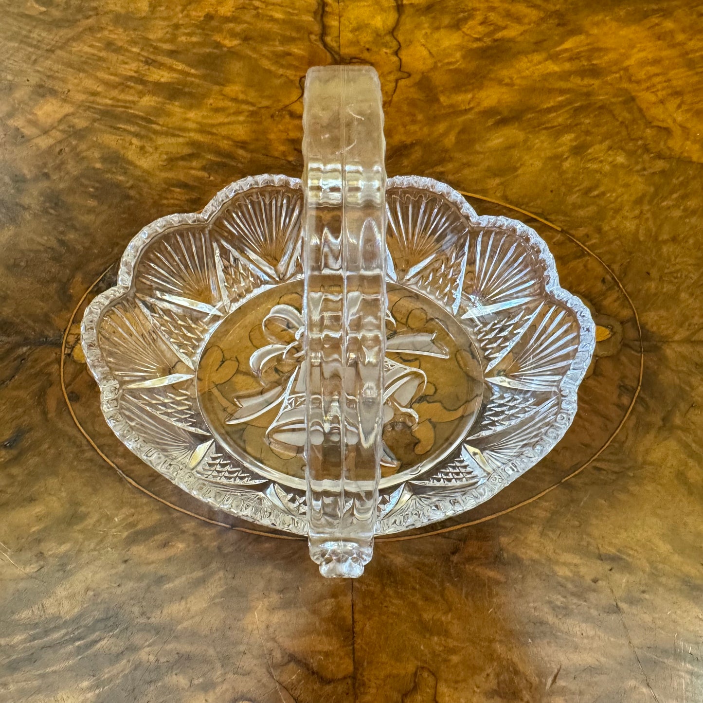 Glass Bell Basket 