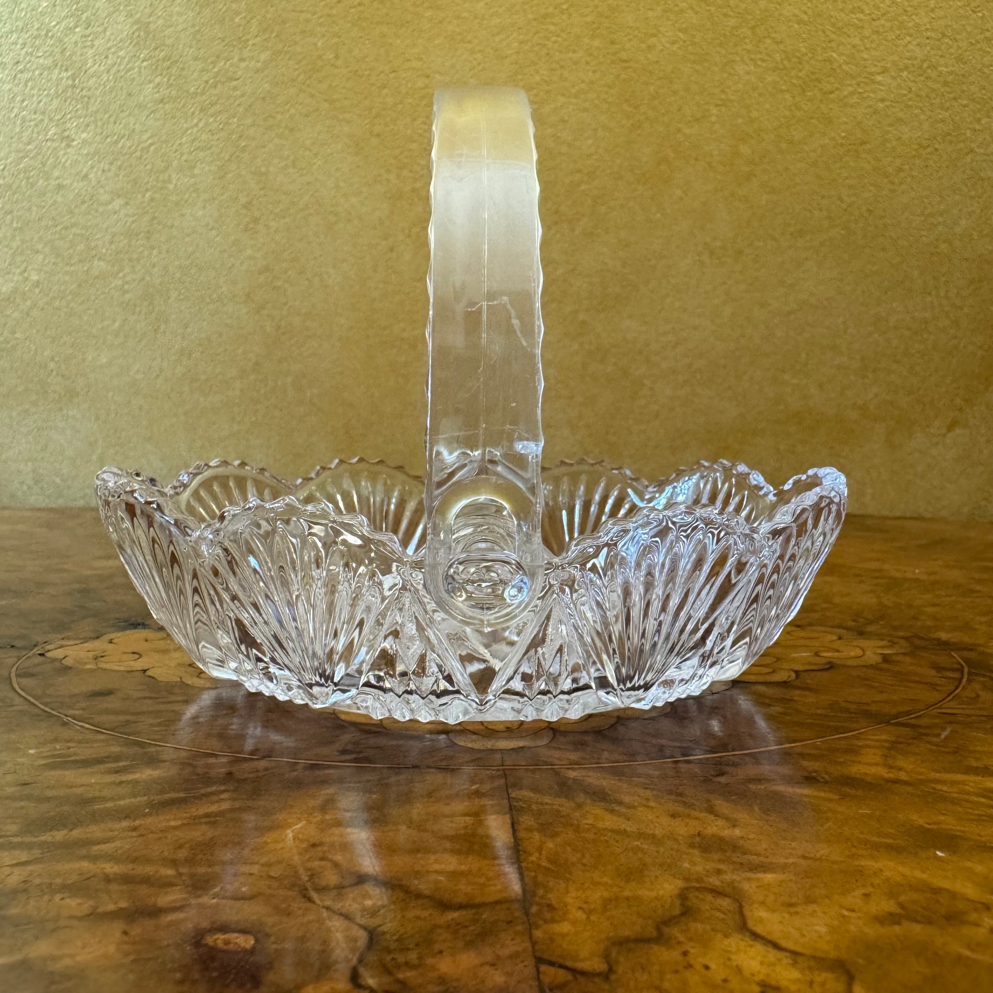 Glass Bell Trinket Basket 