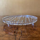Vintage Glass Cake Plate On Legs