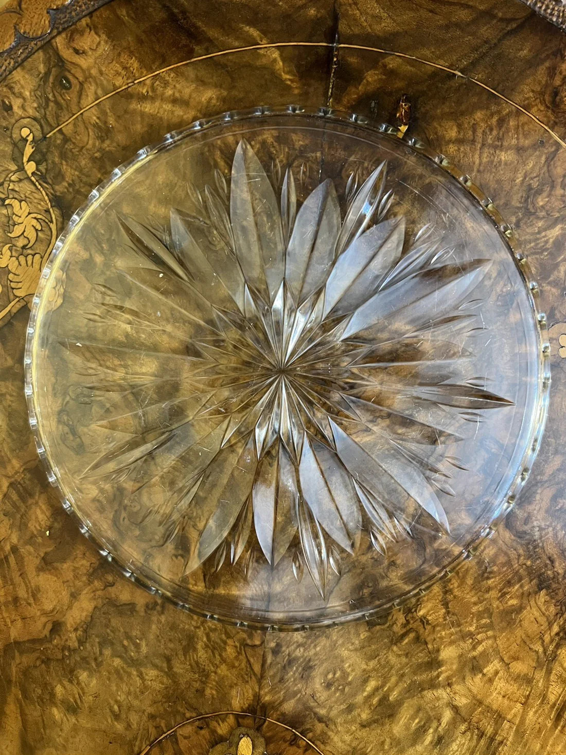 Vintage Glass Cake Plate