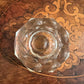 Vintage Glass Candle Holders Pair