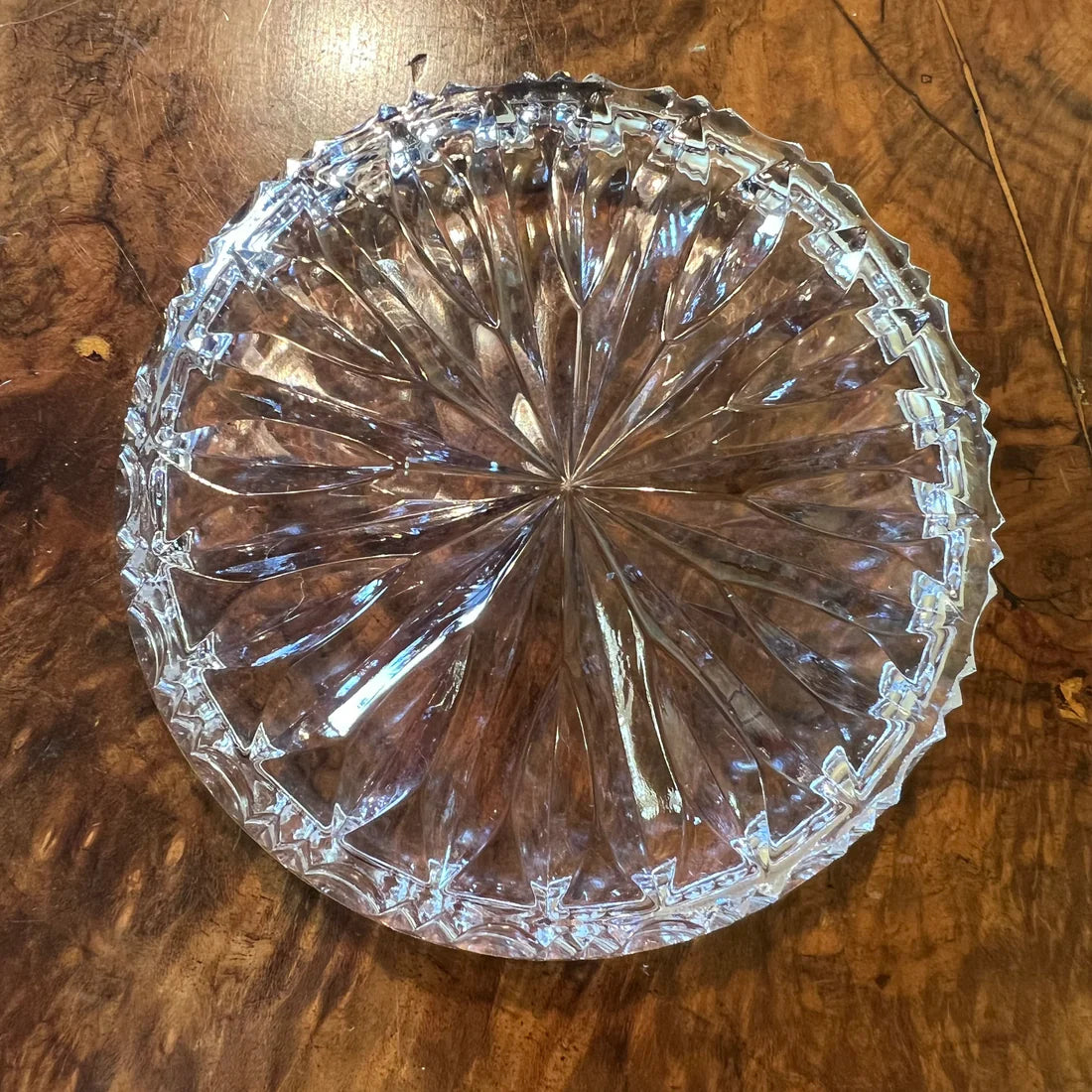 Vintage Glass Cut Dish