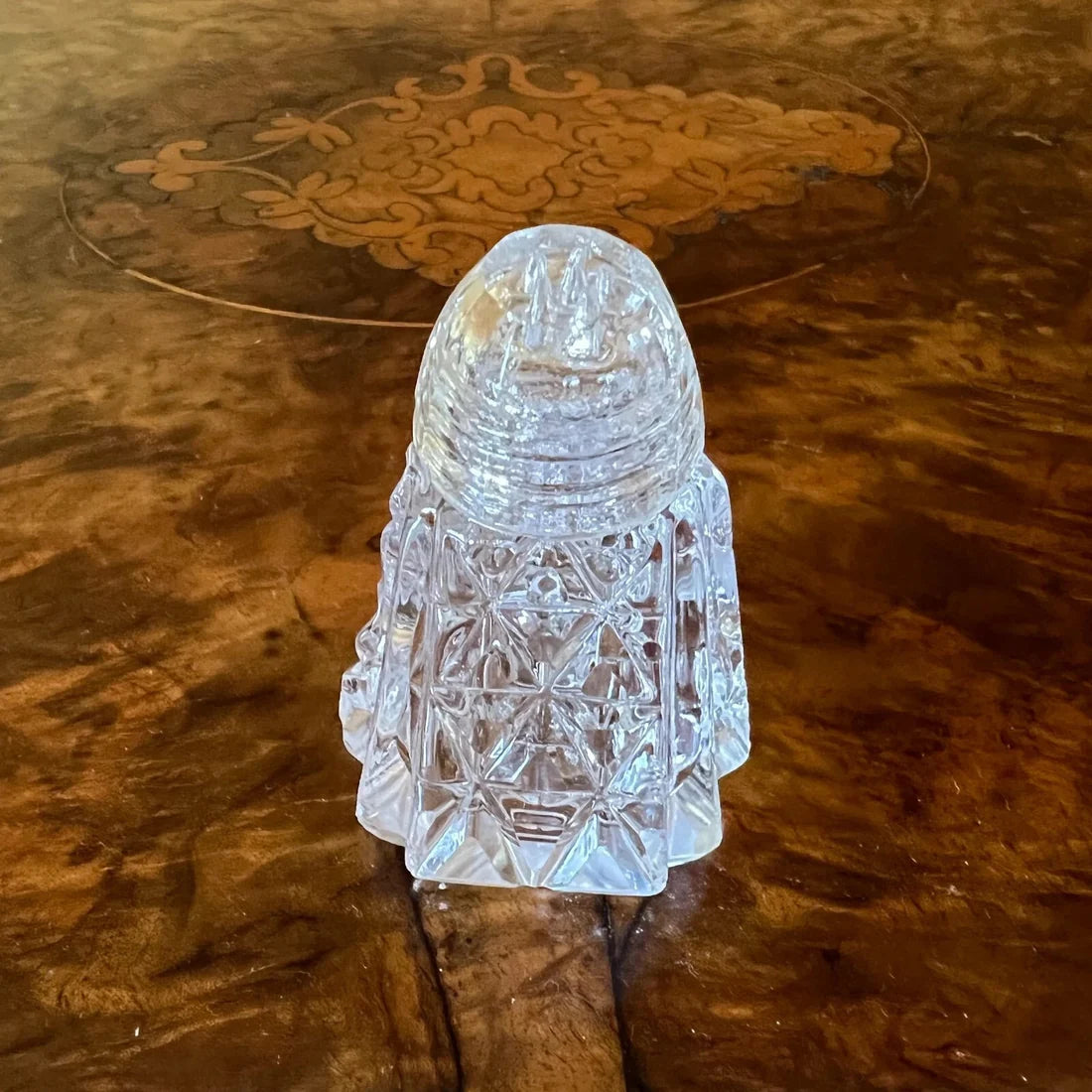 Vintage Glass Cut Salt Shaker