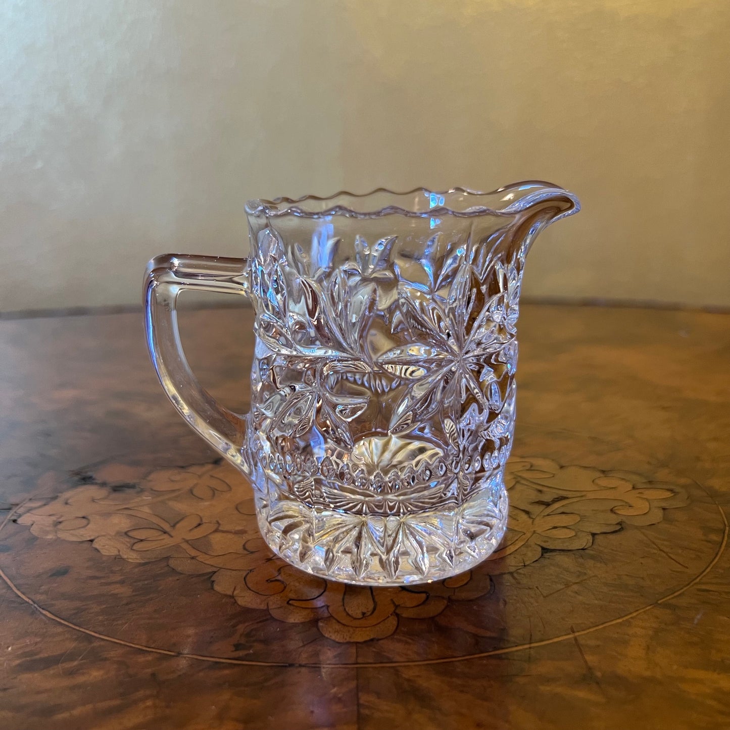 Glass Cut Small Jug 