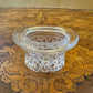 Glass Cut Top Hat Salt & Pepper 